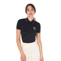 Women's slim fit polo shirt in breathable fabric