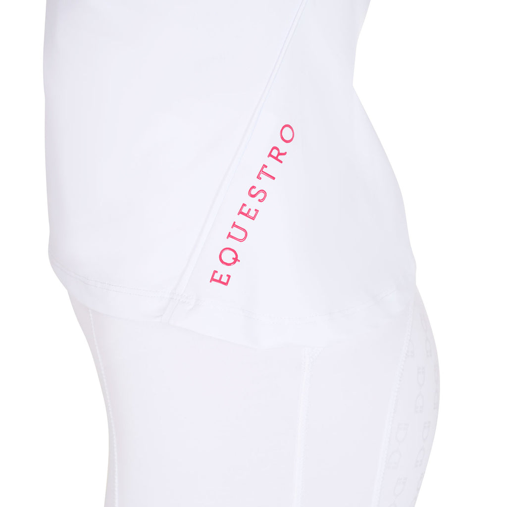 Women's slim fit polo shirt in breathable fabric