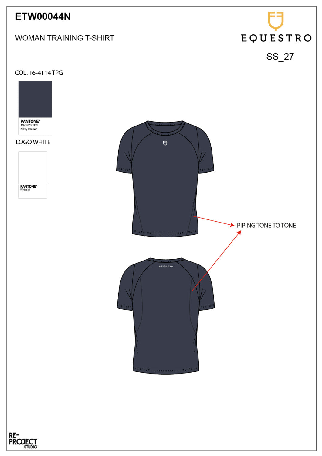 Women's slim fit technical training t-shirt
