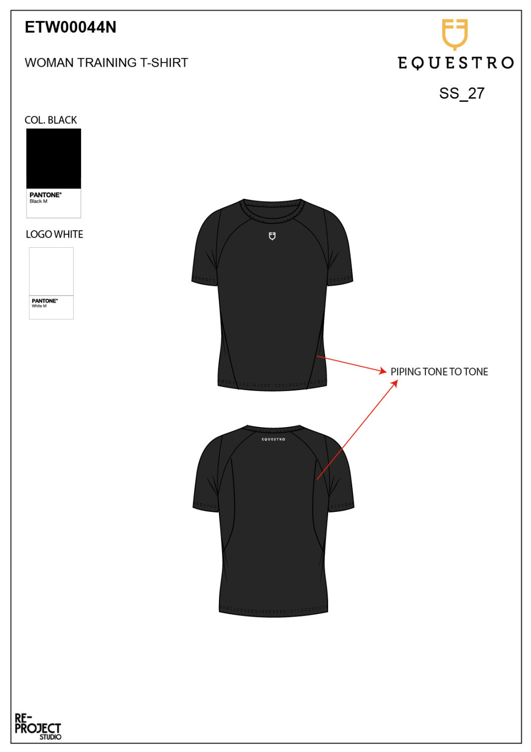 Women's slim fit technical training t-shirt
