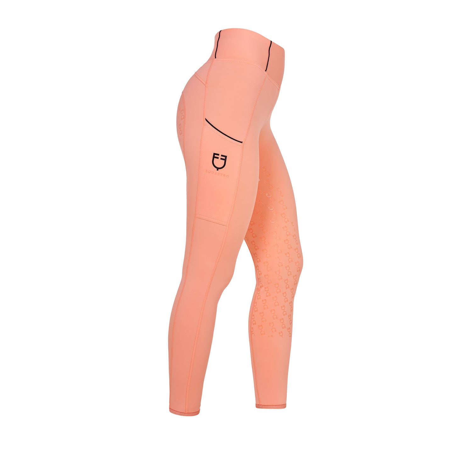 Equestro Women's slim fit full grip leggings