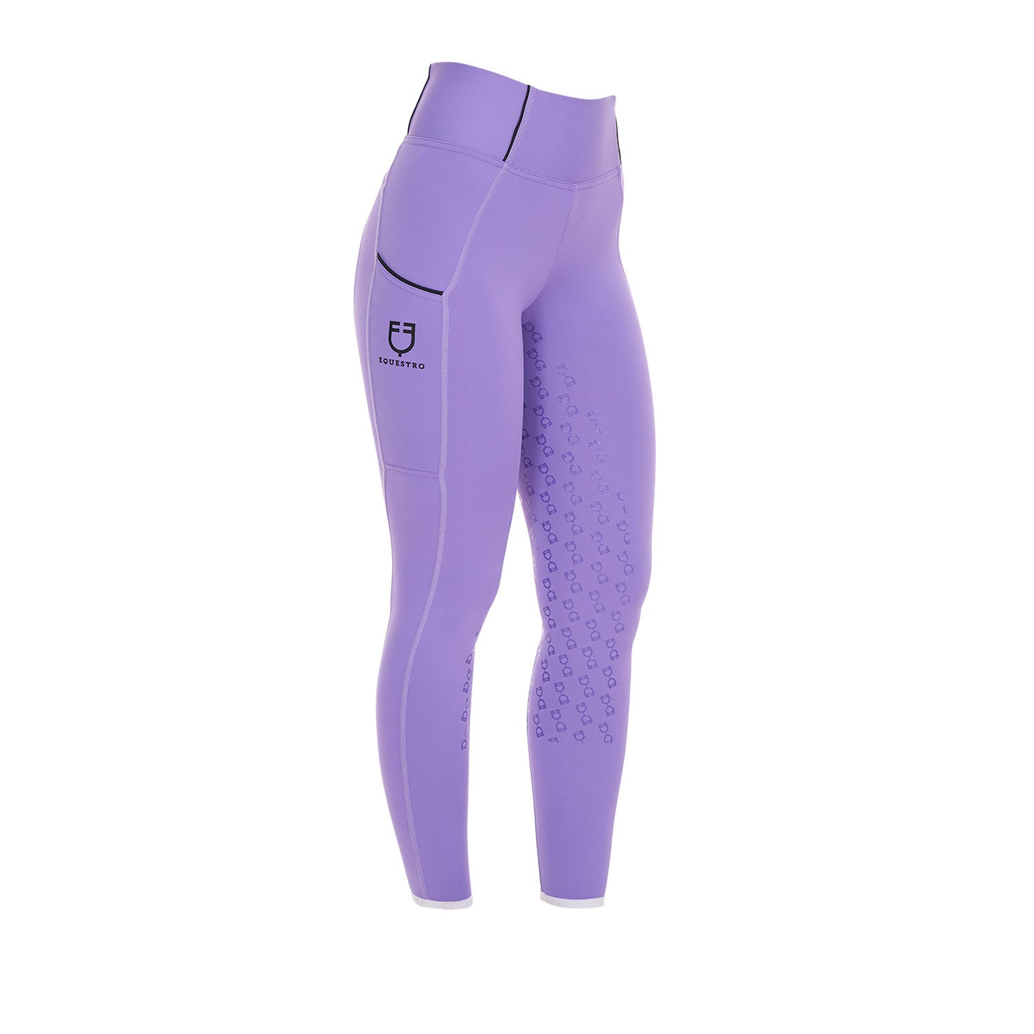 Equestro Women's slim fit full grip leggings