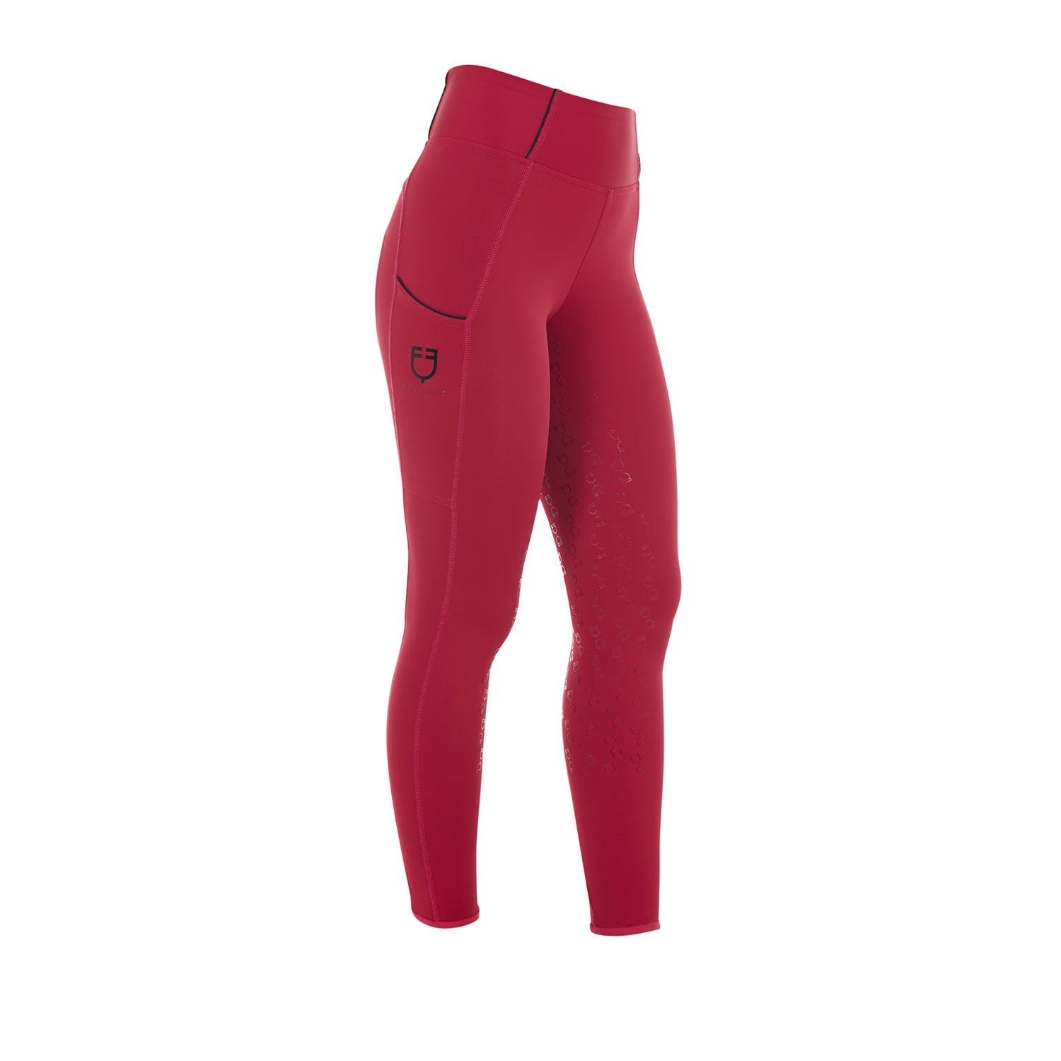 Equestro Women's slim fit full grip leggings