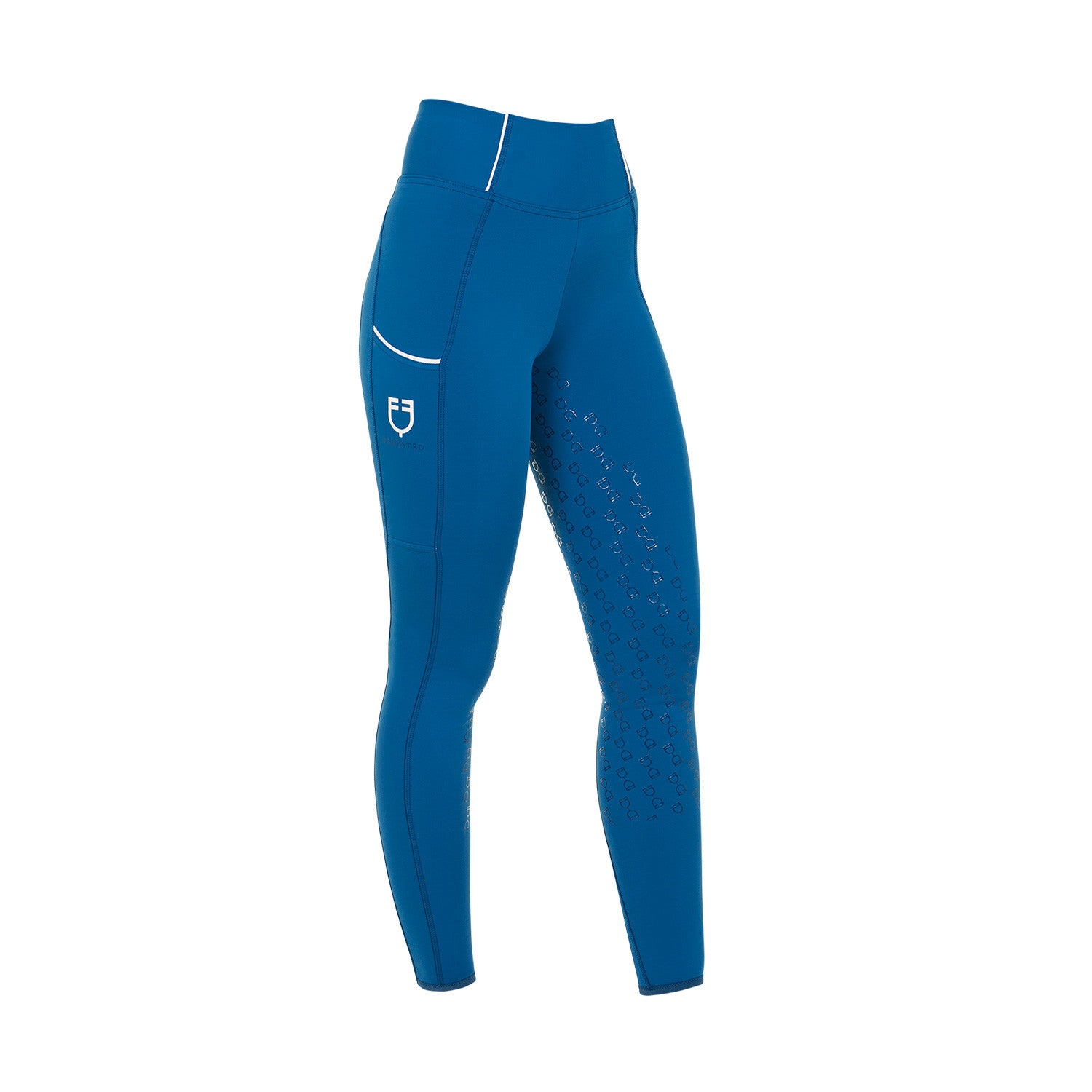 Equestro Women's slim fit full grip leggings