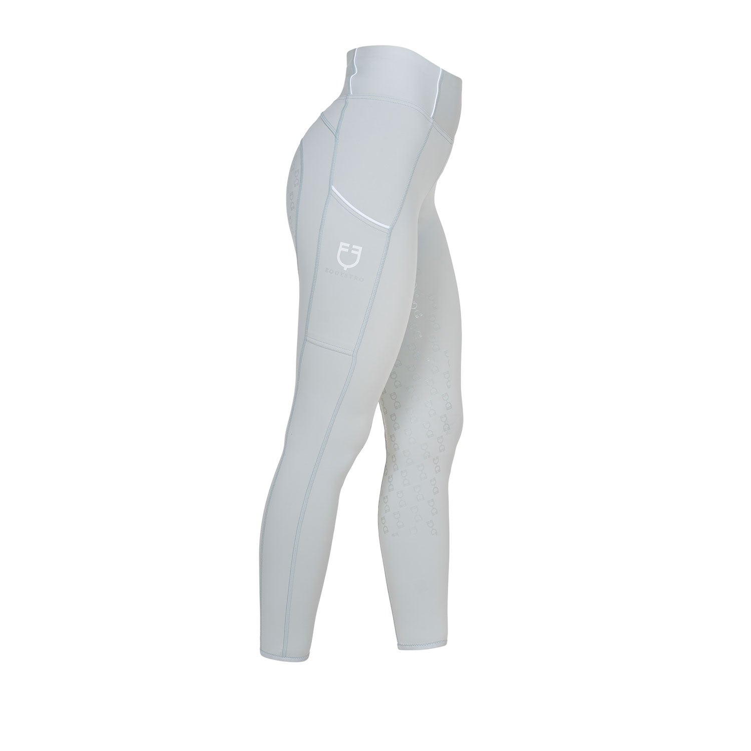 Equestro Women's slim fit full grip leggings