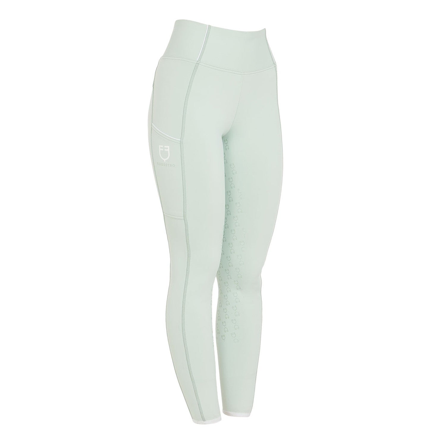 Equestro Women's slim fit full grip leggings