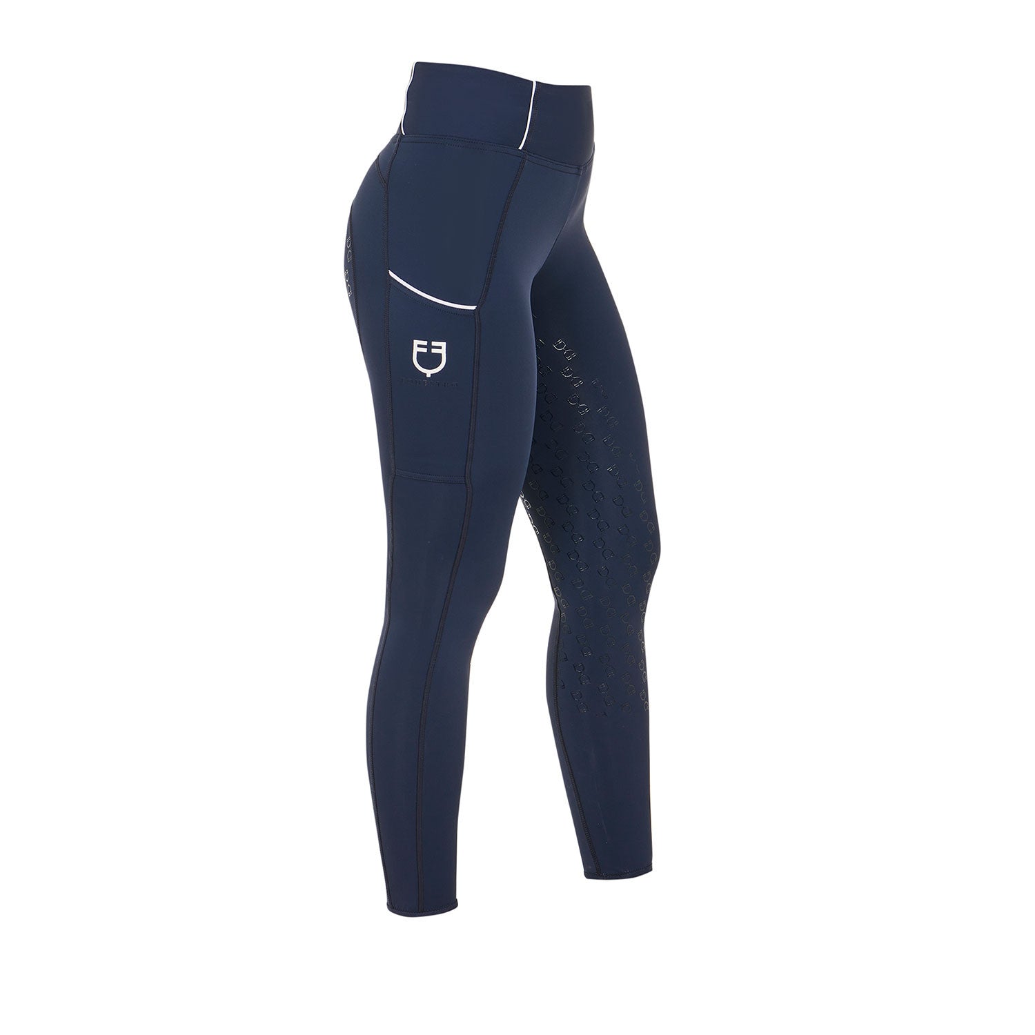 Equestro Women's slim fit full grip leggings