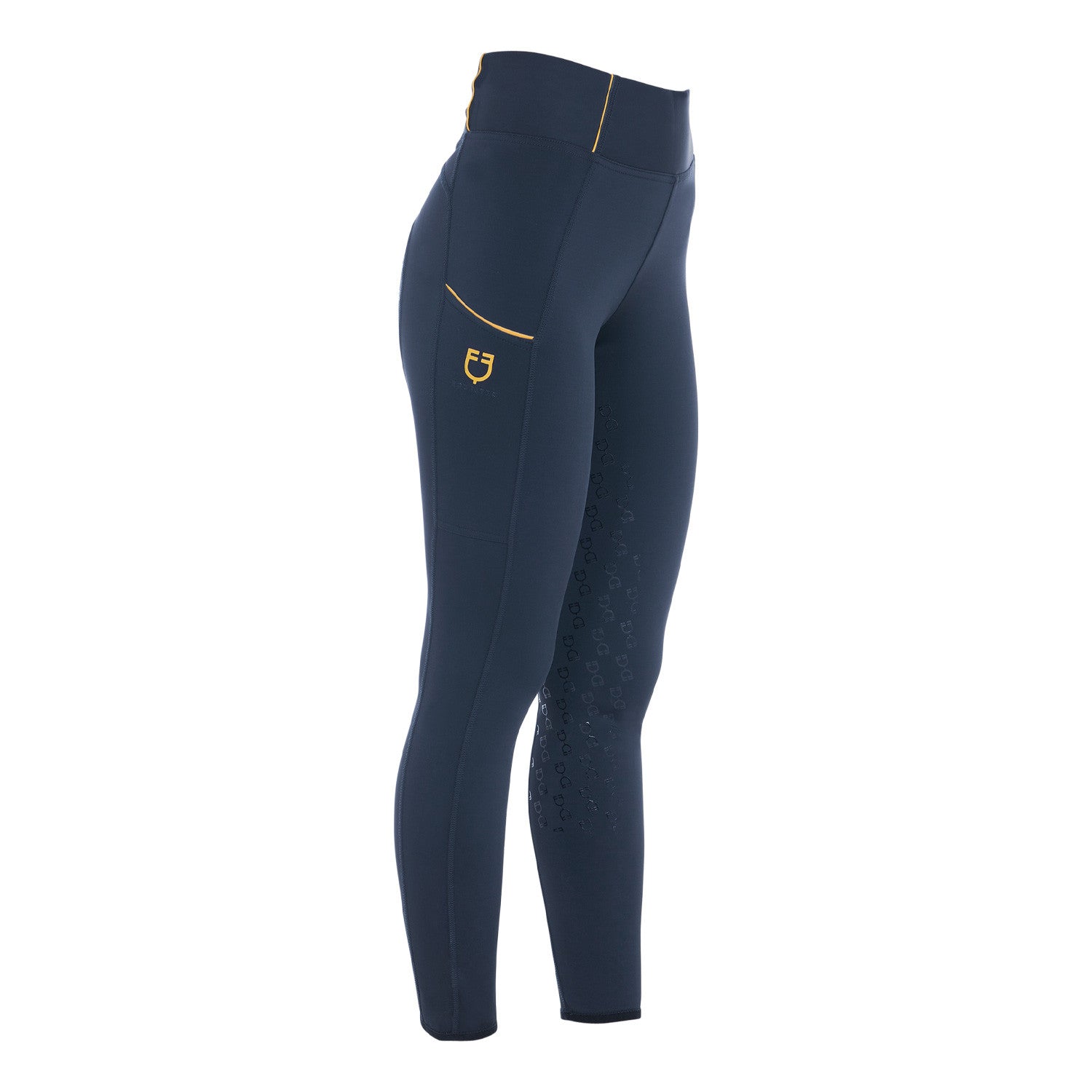 Equestro Women's slim fit full grip leggings