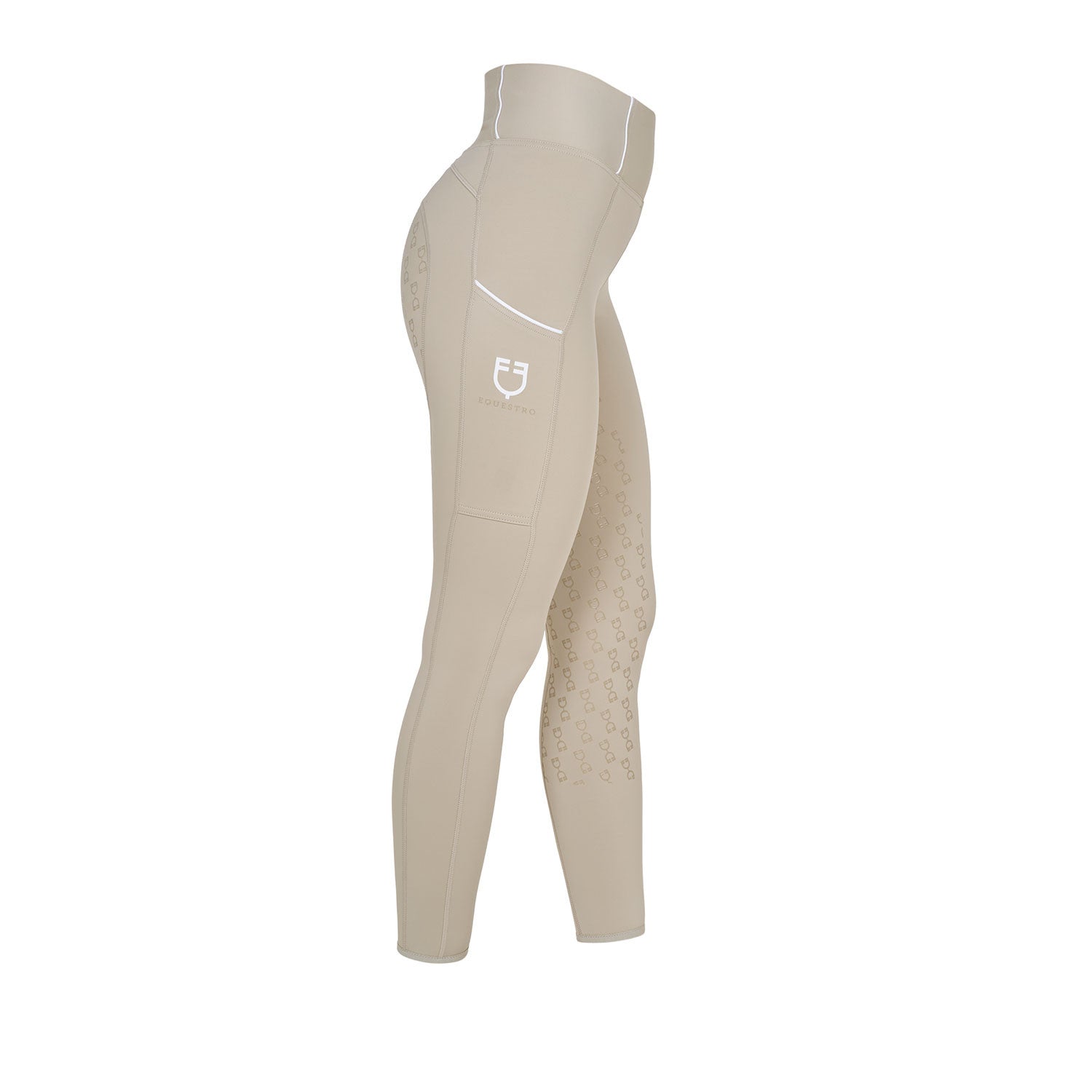 Equestro Women's slim fit full grip leggings
