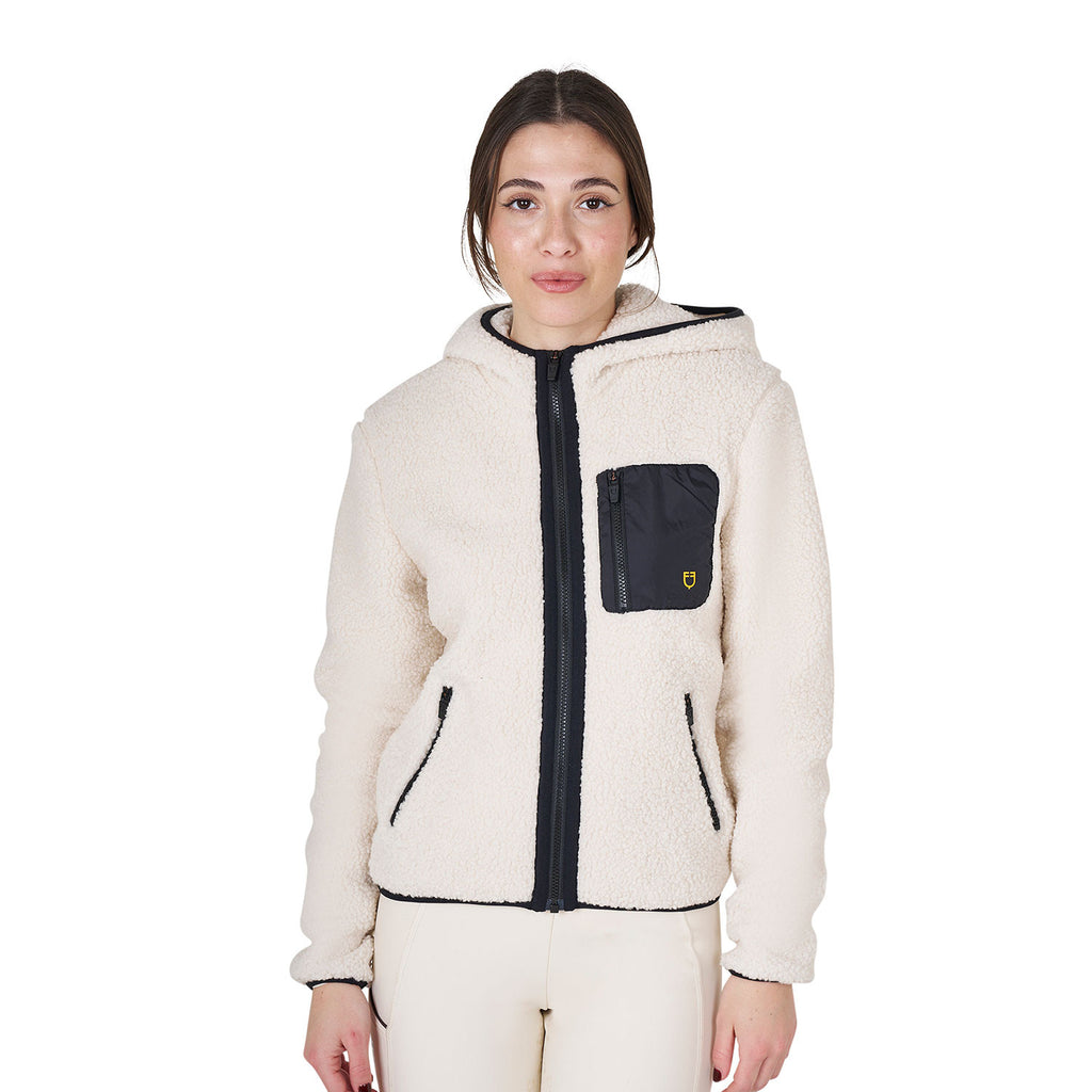 Women's sweatshirt in fleece with front pocket