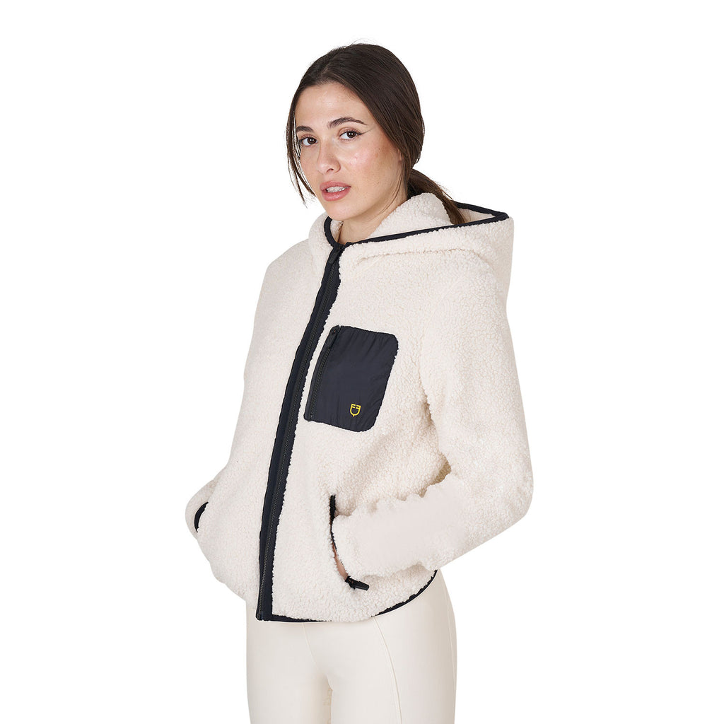 Women's sweatshirt in fleece with front pocket