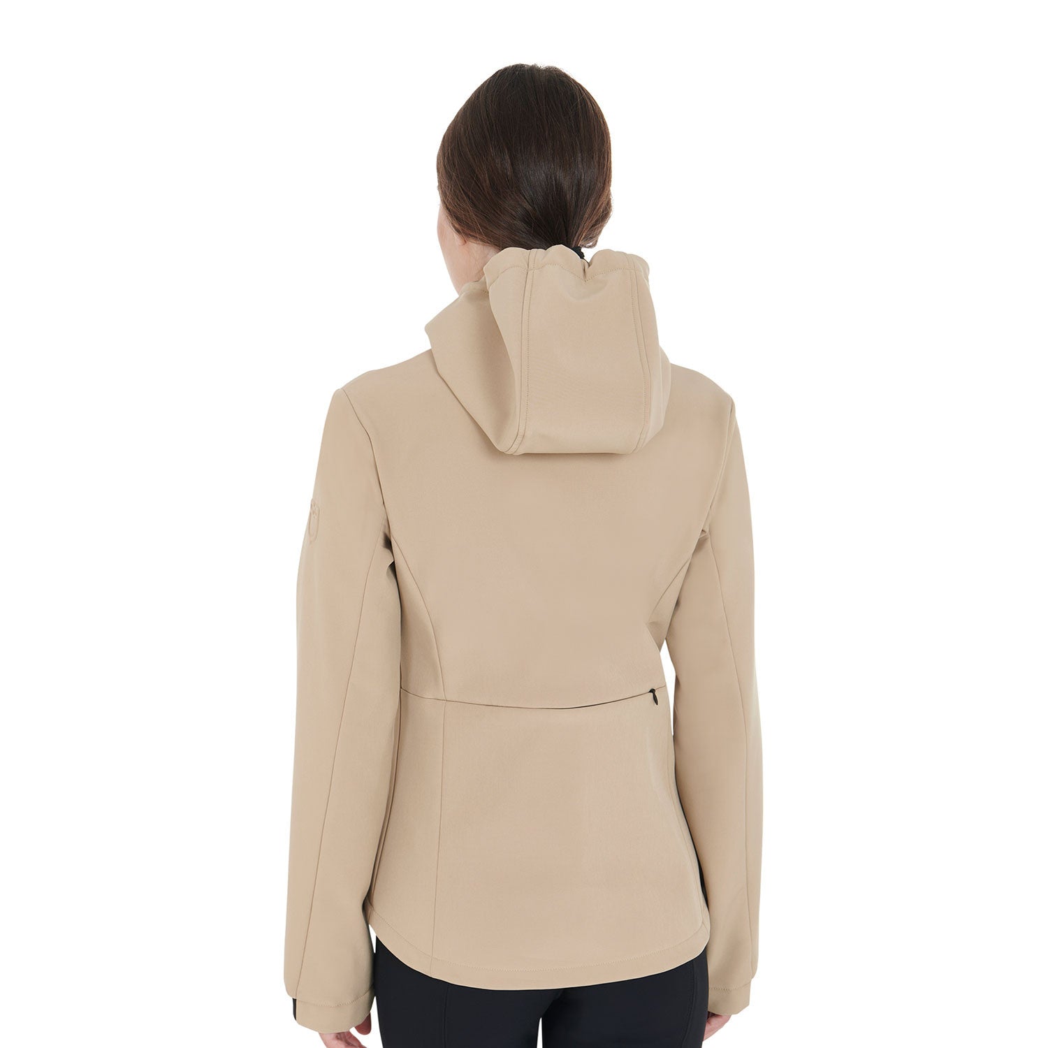 Women's slim fit softshell jacket with concealed pockets
