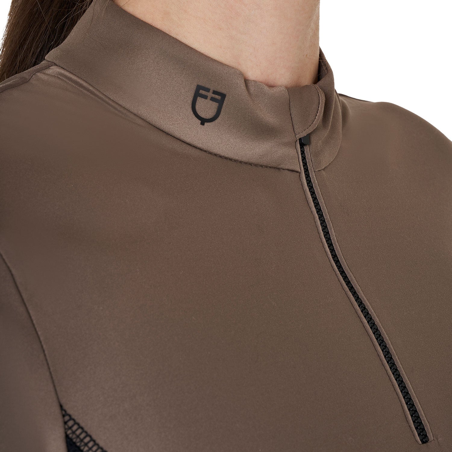 Women's long-sleeved training technical polo shirt