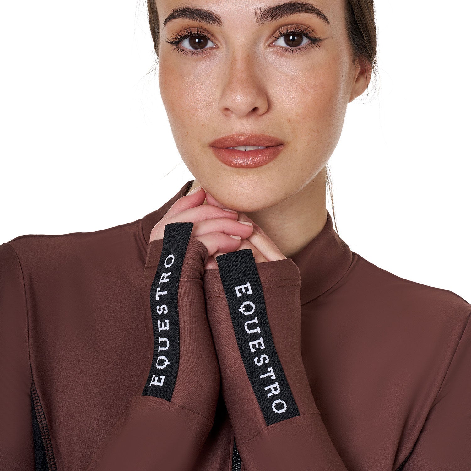 Women's long-sleeved training technical polo shirt