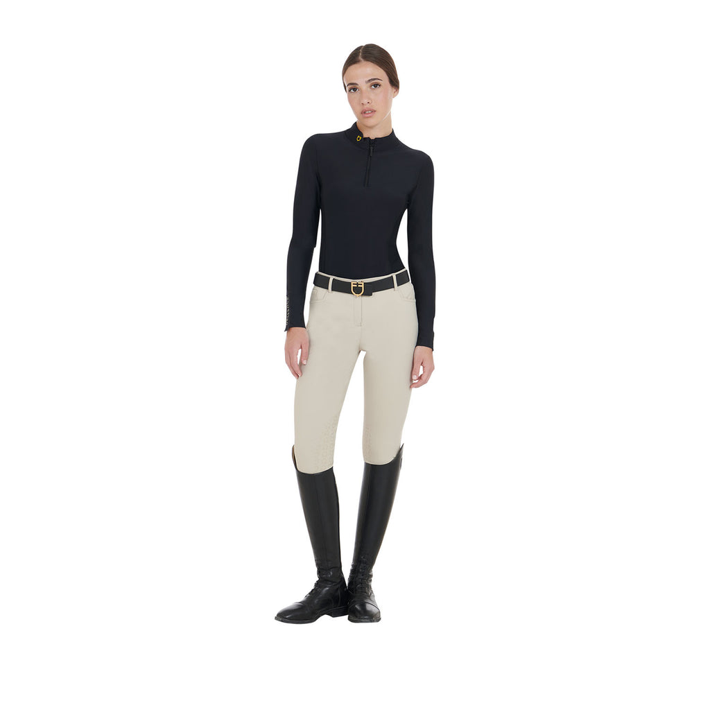 Women's long-sleeved training technical polo shirt