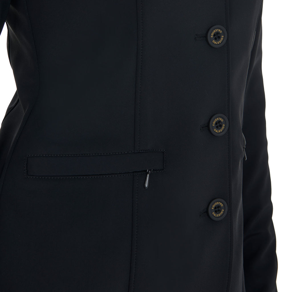Women's competition jacket with contrasting embroidered logo