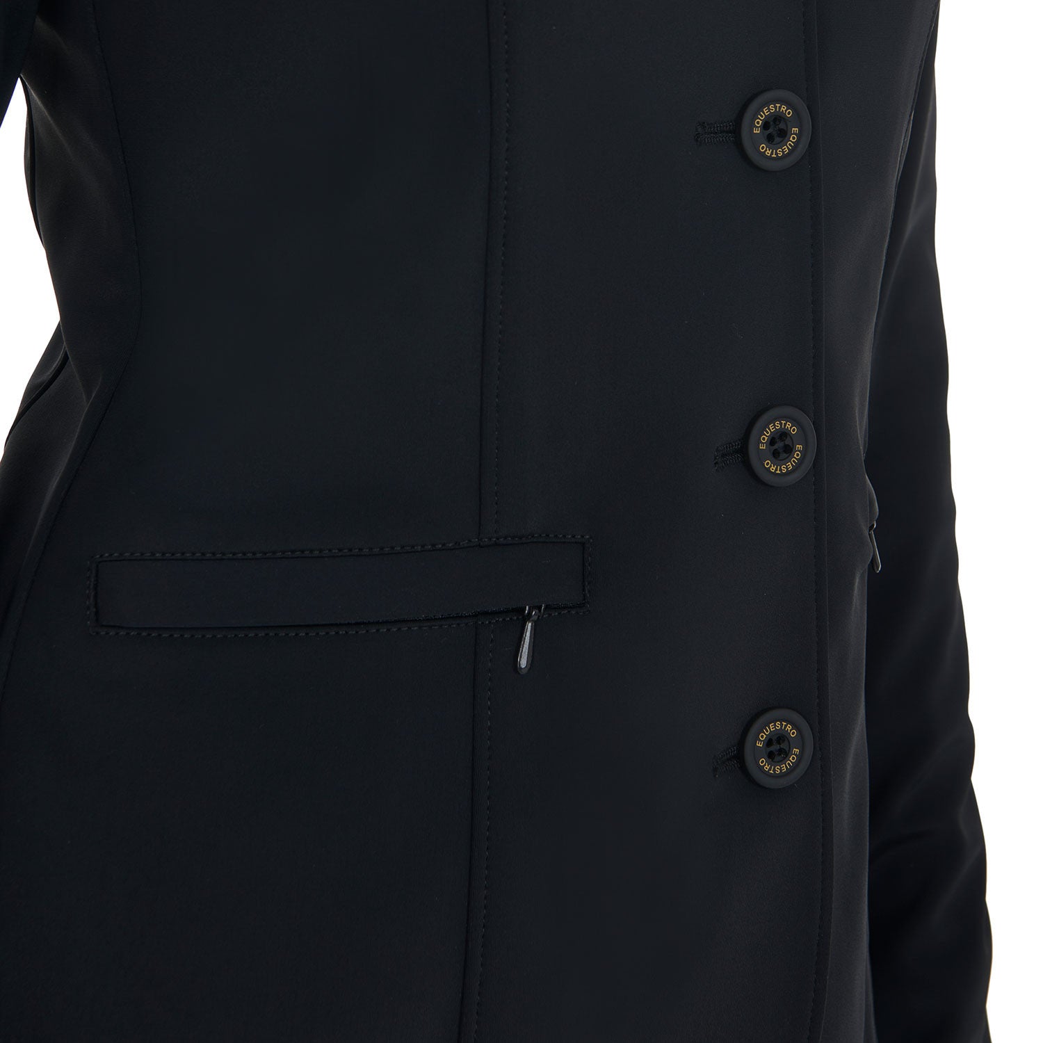Women's competition jacket with contrasting embroidered logo