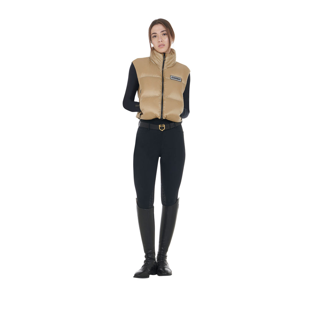 Women's zippered cropped vest