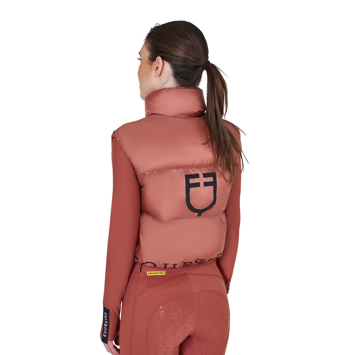 Women's zippered cropped vest