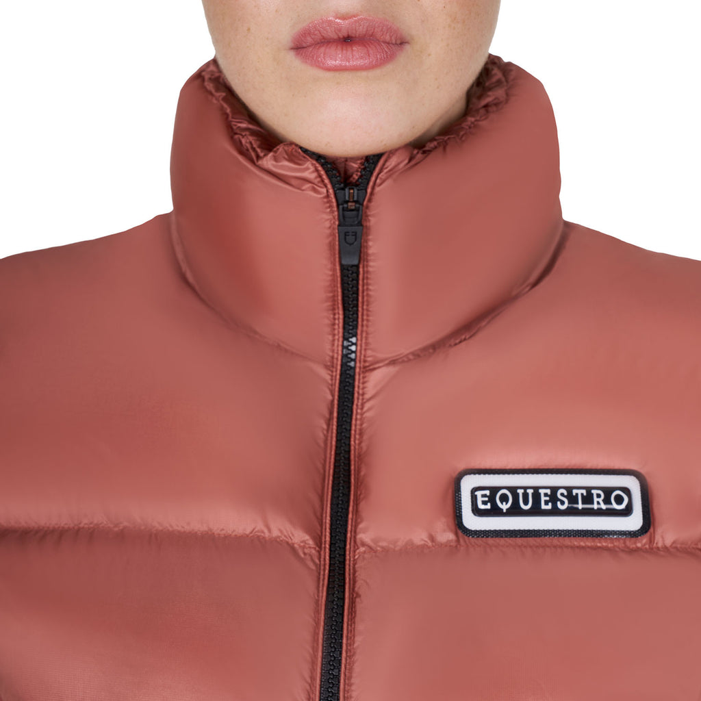 Women's zippered cropped vest