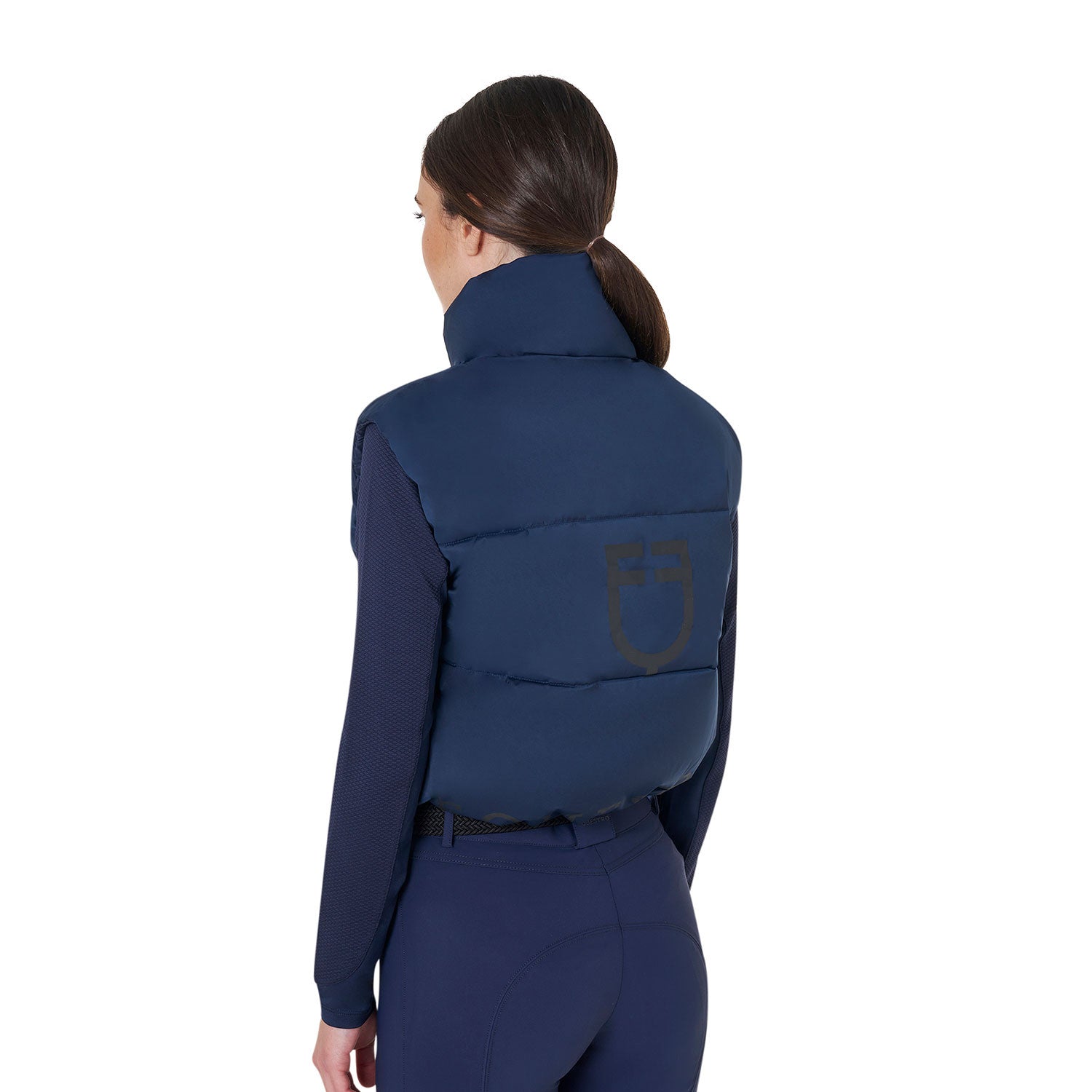 Women's zippered cropped vest