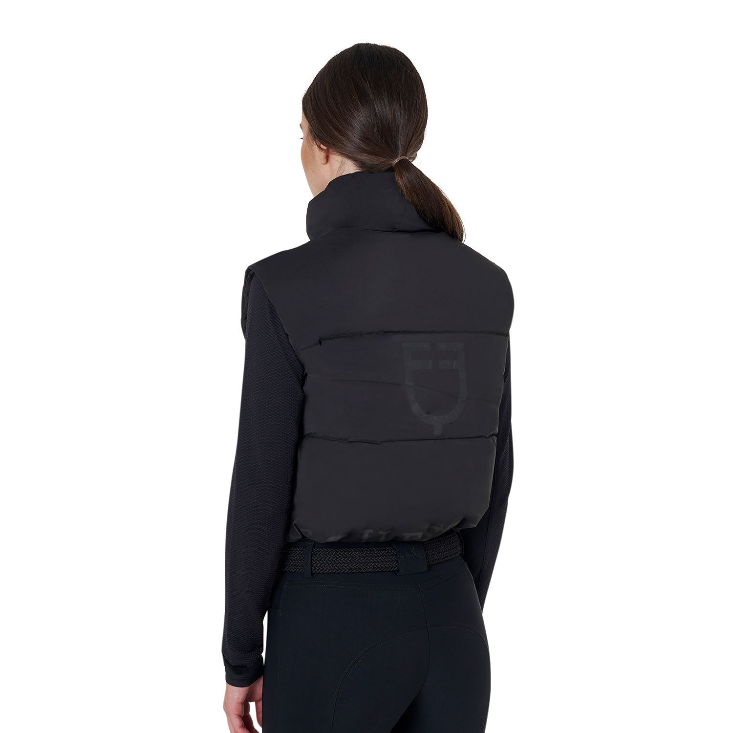 Women's zippered cropped vest