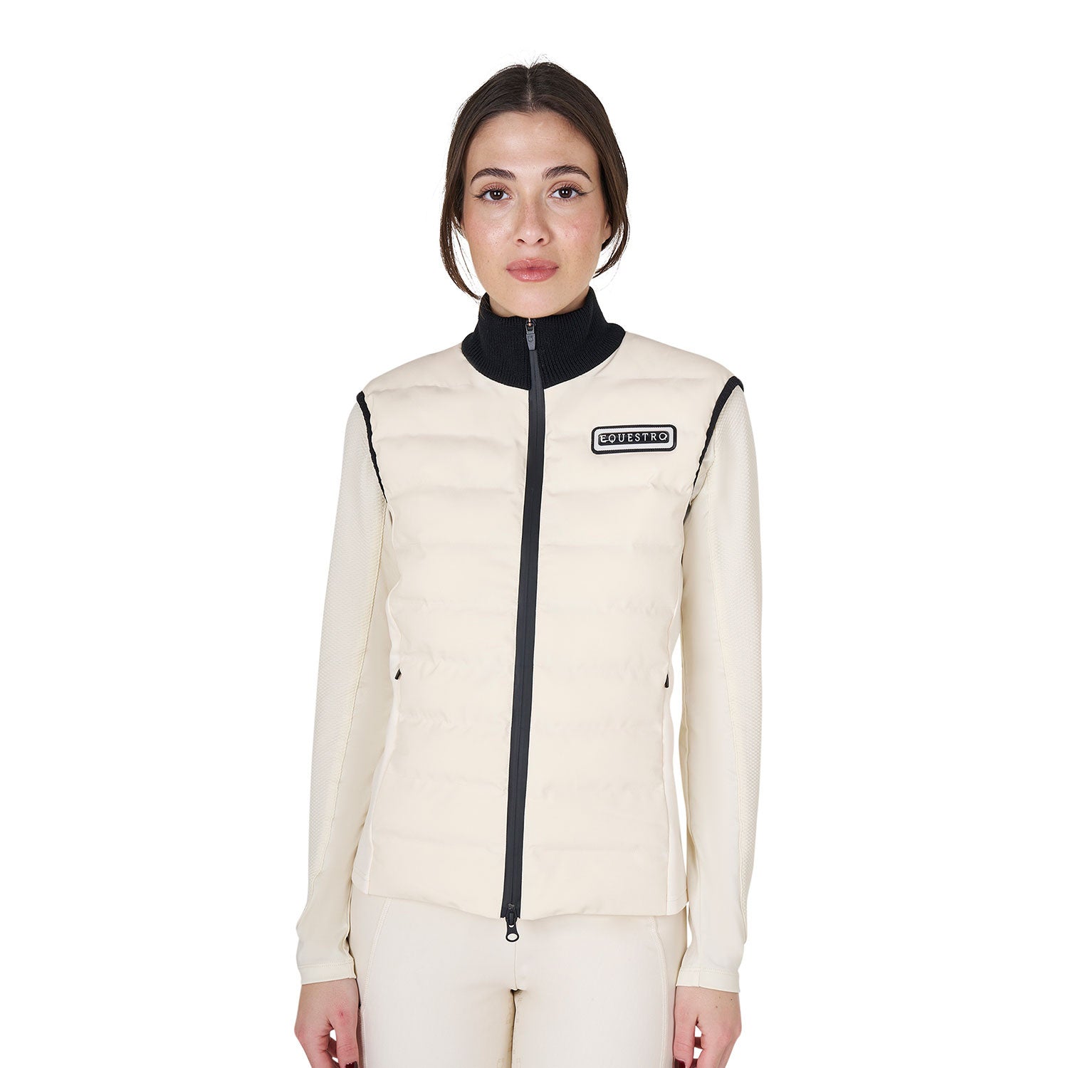 Equestro Women's zippered vest technical blend