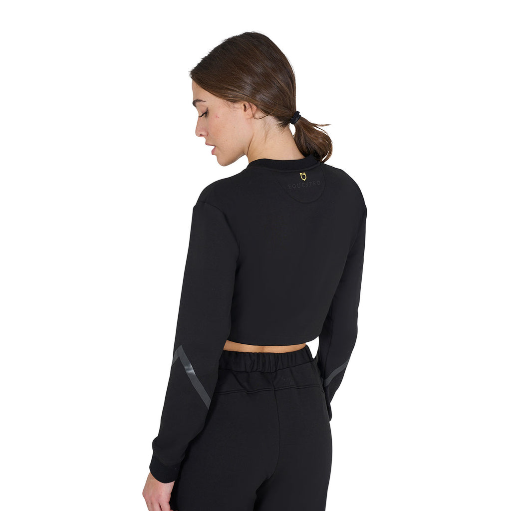 Women's cropped crewneck sweatshirt