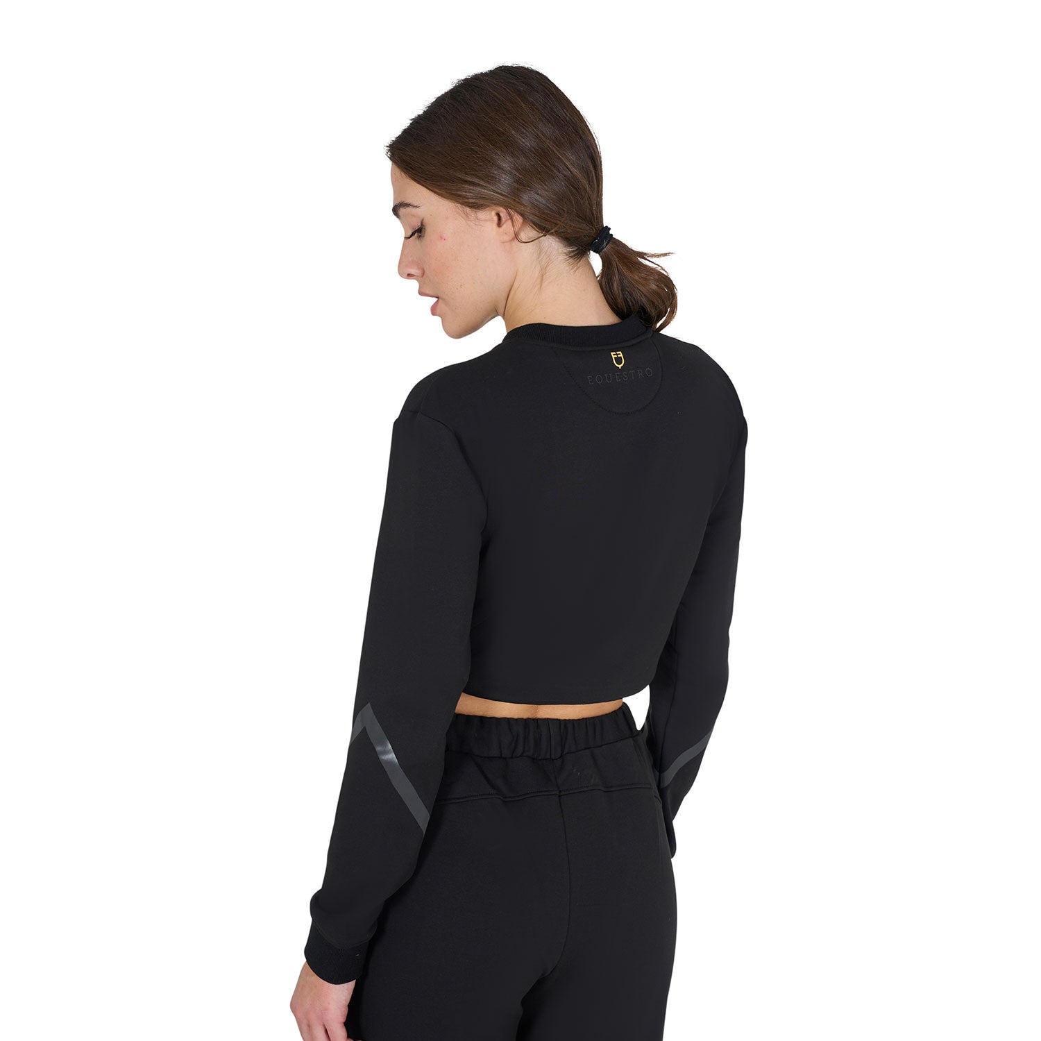 Women's cropped crewneck sweatshirt