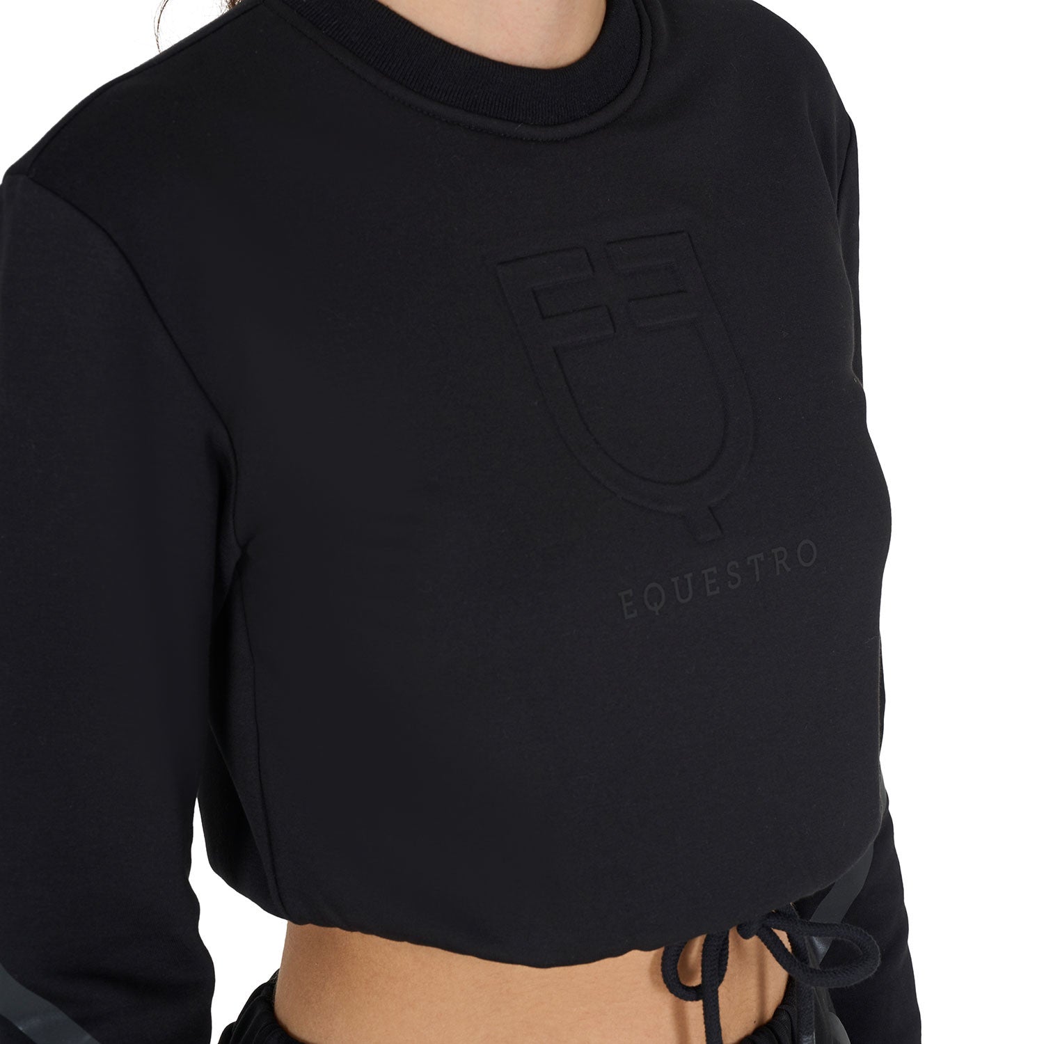 Women's cropped crewneck sweatshirt
