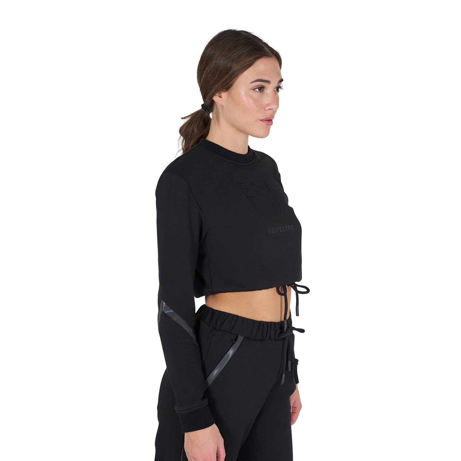 Women's cropped crewneck sweatshirt