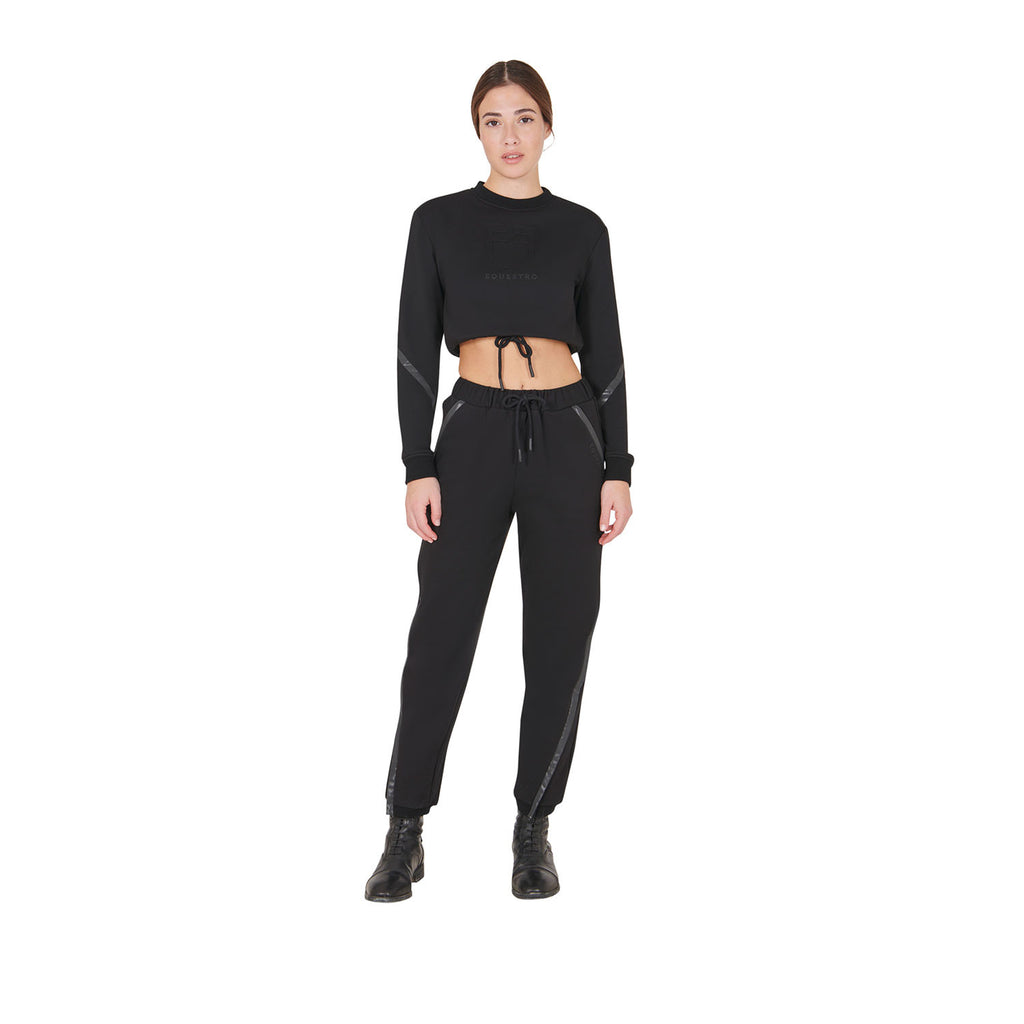 Women's cropped crewneck sweatshirt