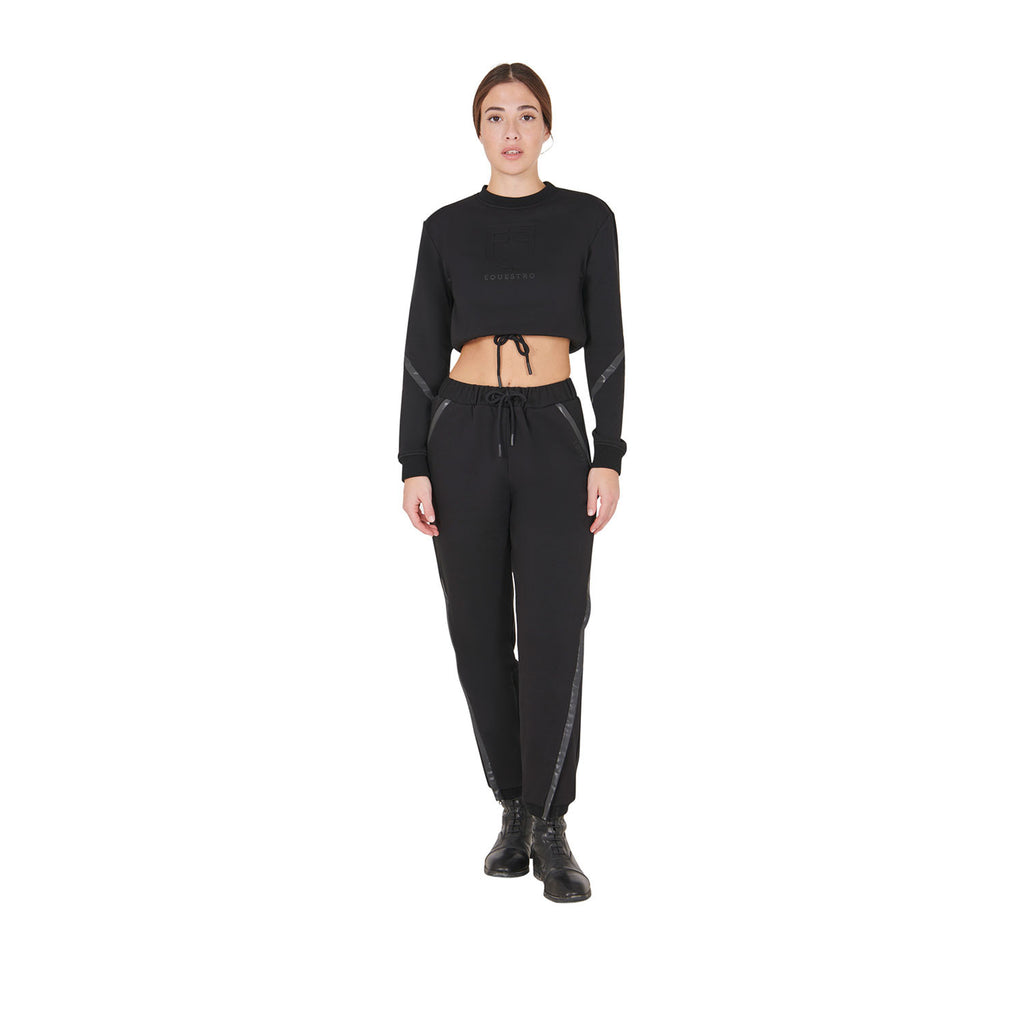 Women's cropped crewneck sweatshirt