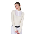 Women's slim fit buttoned competition polo shirt
