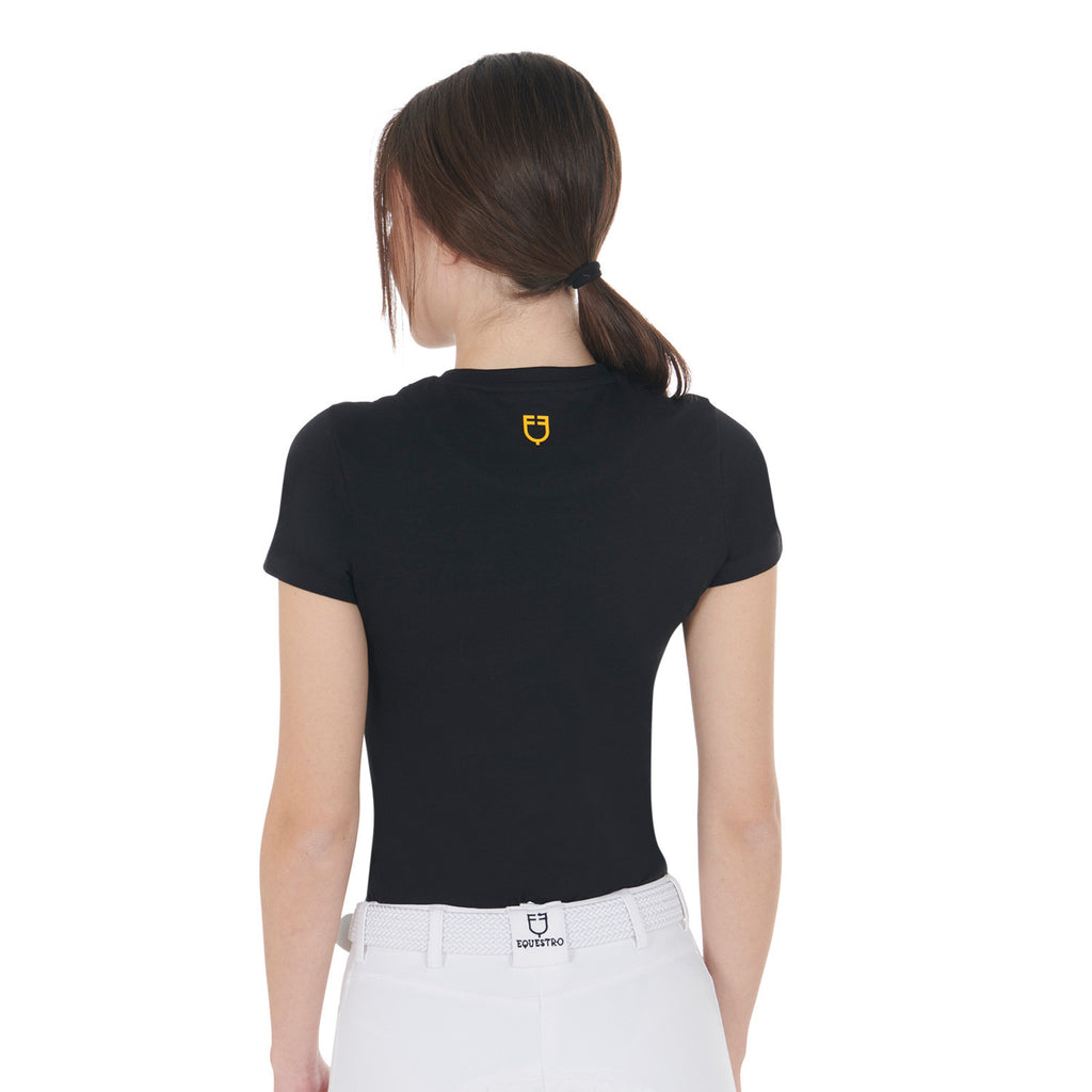 Women's slim fit T-shirt moonlight print