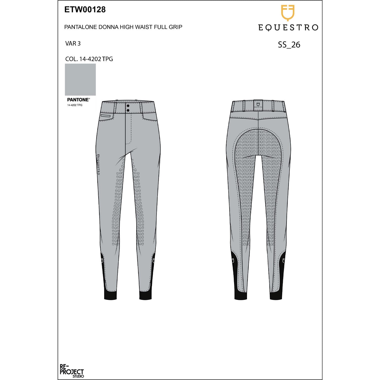 Equestro Women's high-waisted full grip breeches
