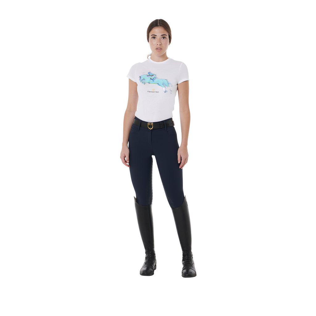 Women's high-waisted full grip breeches