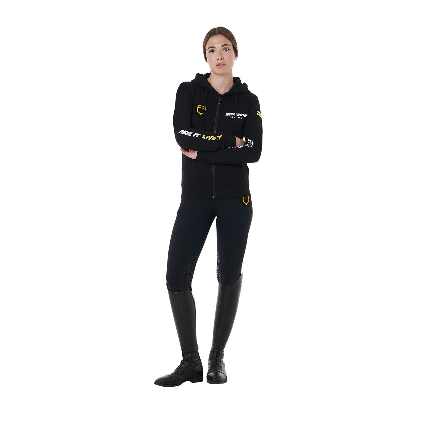Scuderia Equestro women's hooded sweatshirt fleece