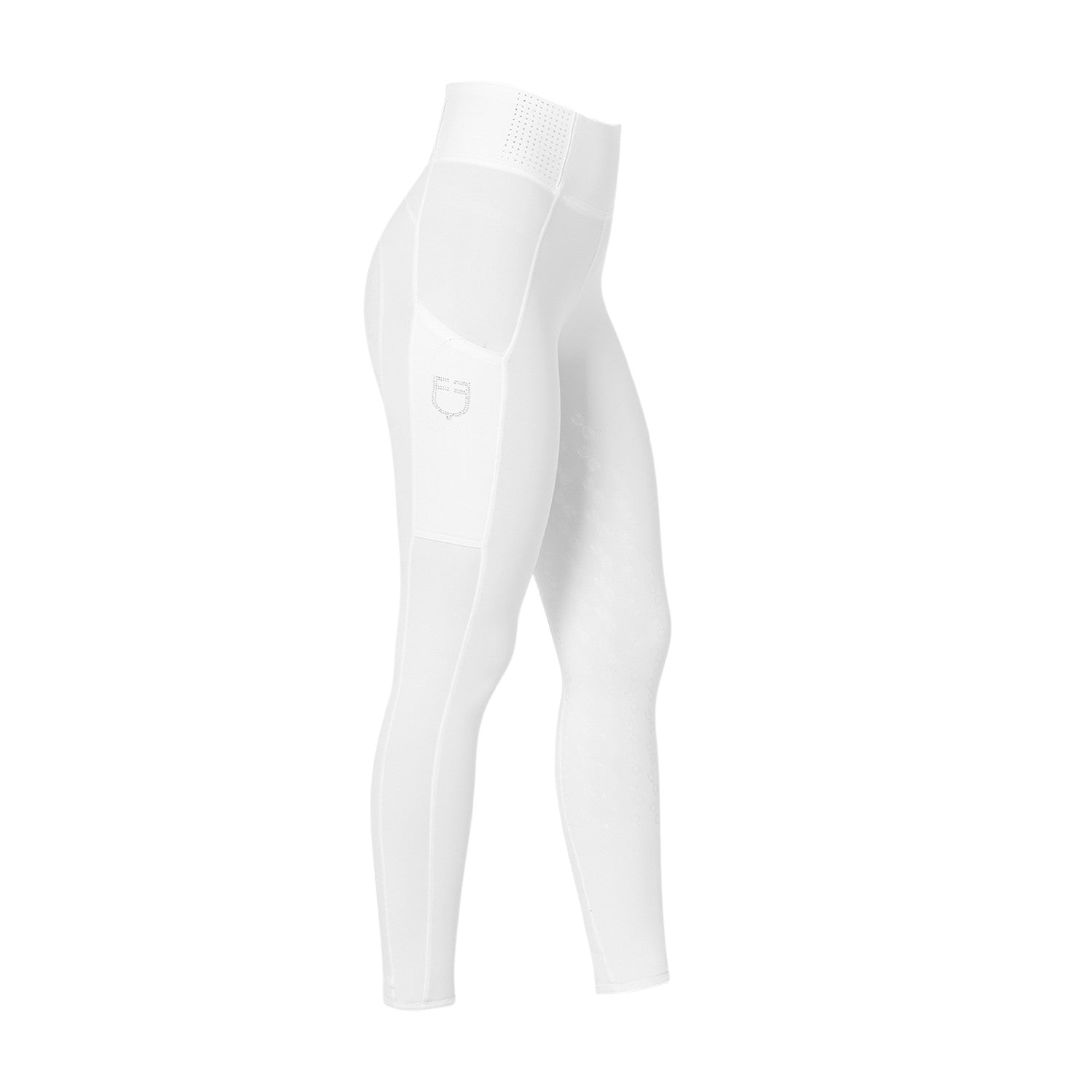 Equestro Women's slim fit leggings rhinestones