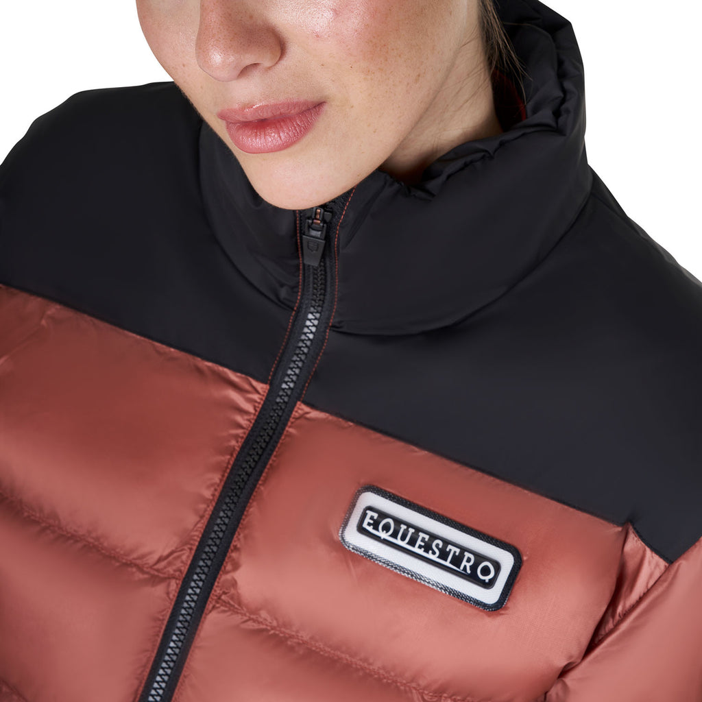 Women's cropped down jacket stretch fabric