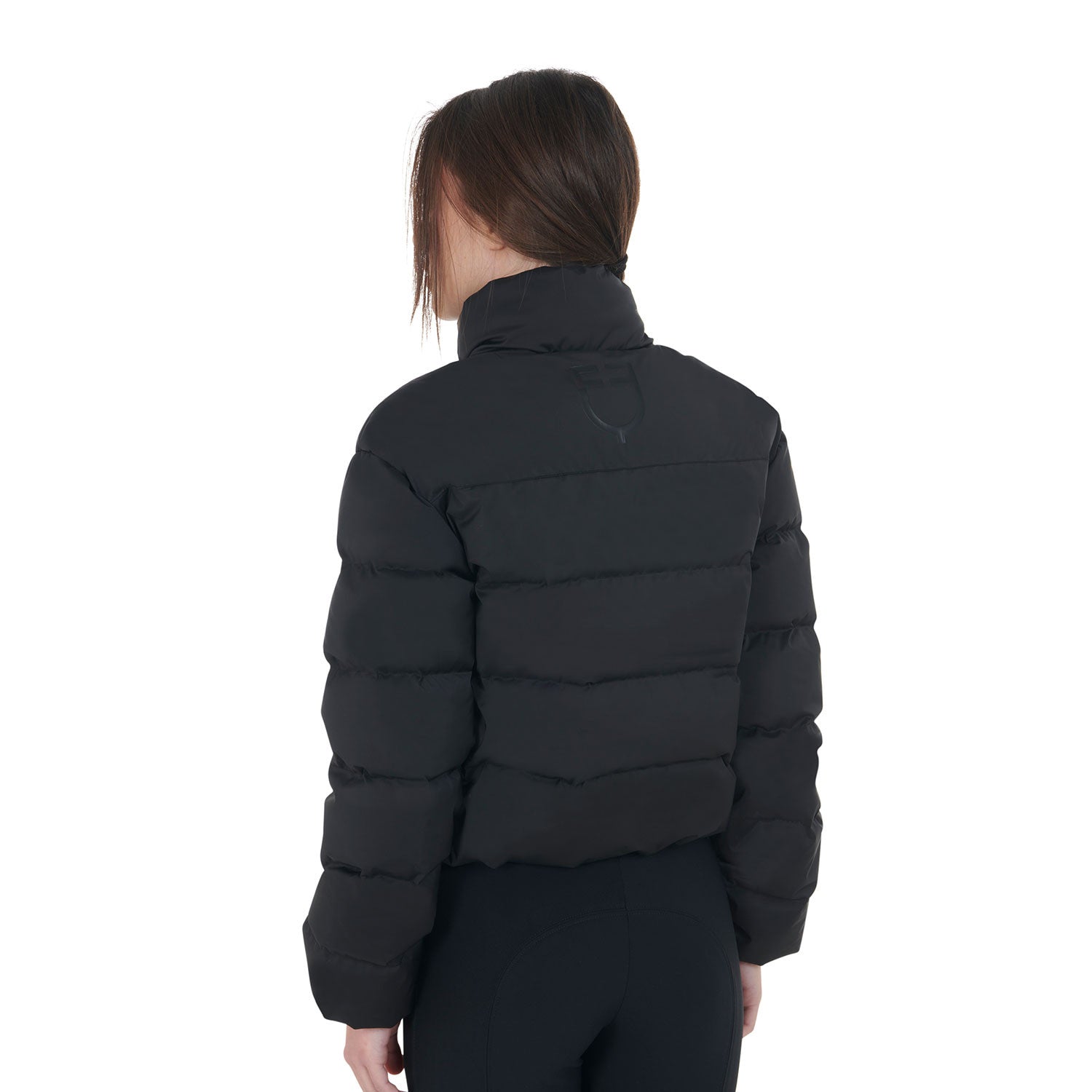 Women's cropped down jacket stretch fabric