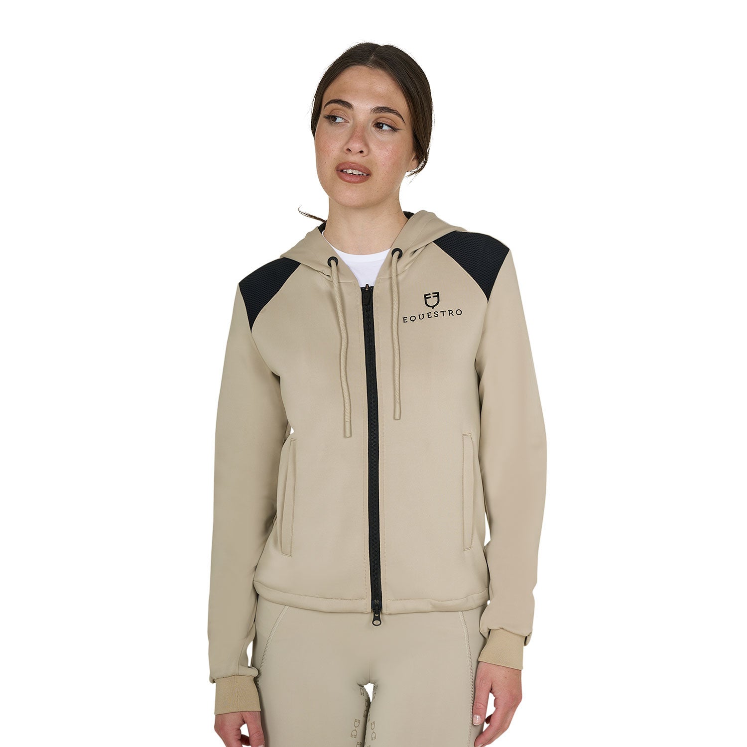 Equestro Women's cropped hoodie