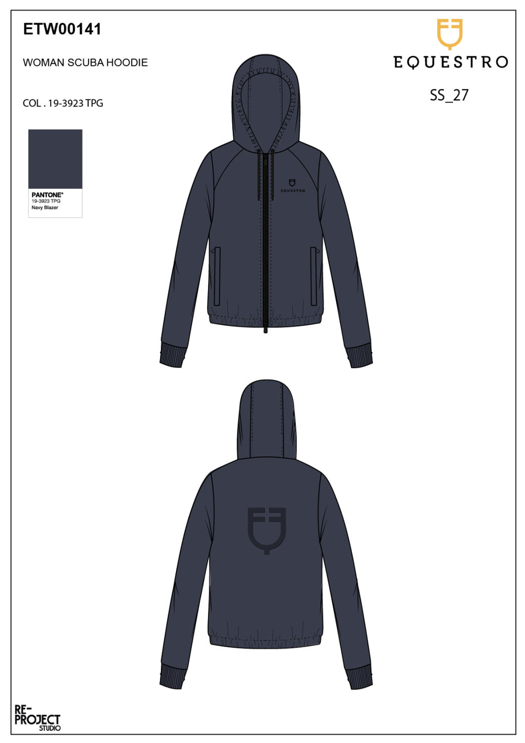 Women's cropped hoodie