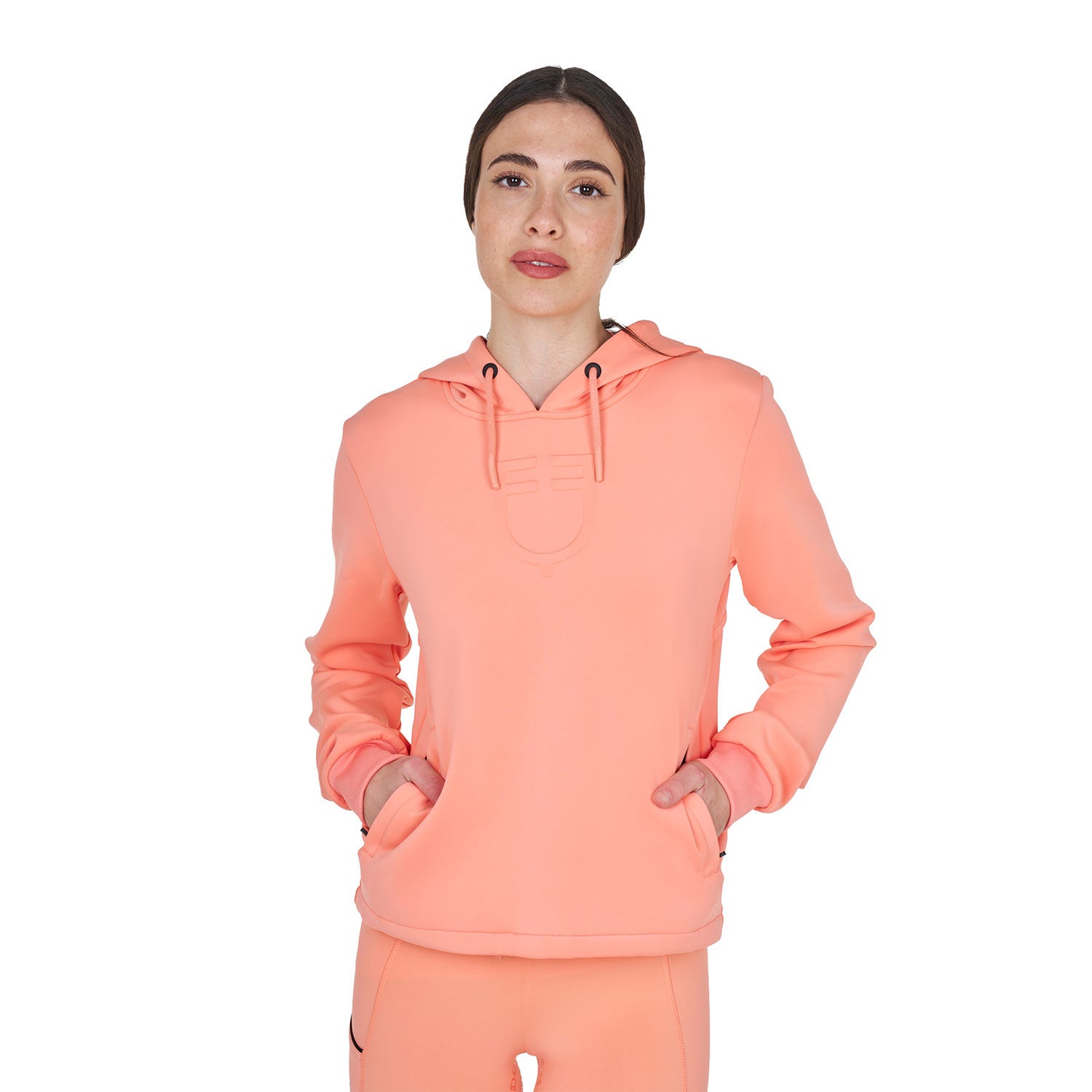 Equestro Women's cut out hoodie