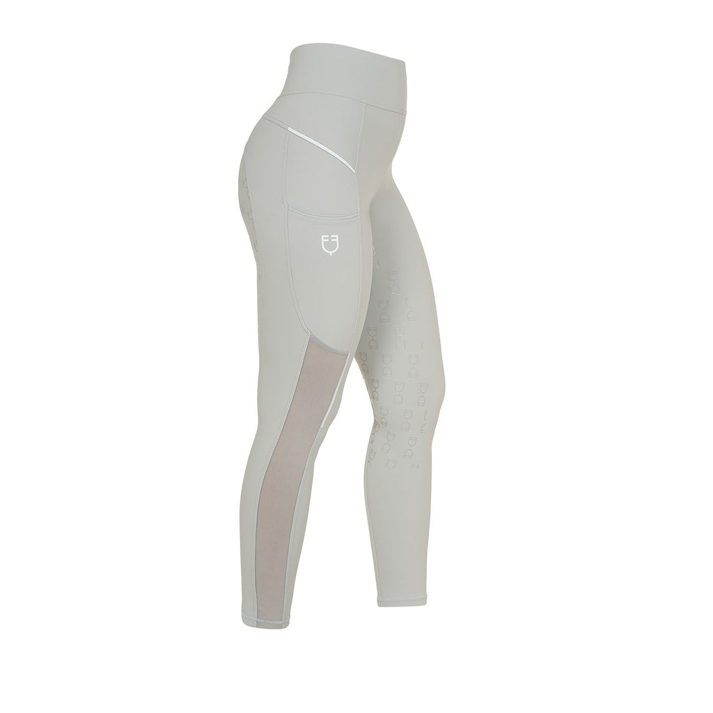 Women's slim fit leggings micro mesh inserts