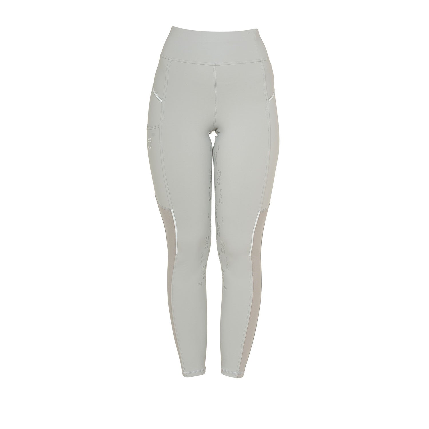 Women's slim fit leggings micro mesh inserts