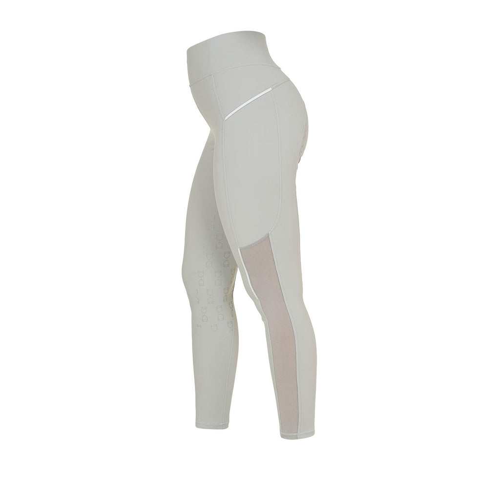 Women's slim fit leggings micro mesh inserts