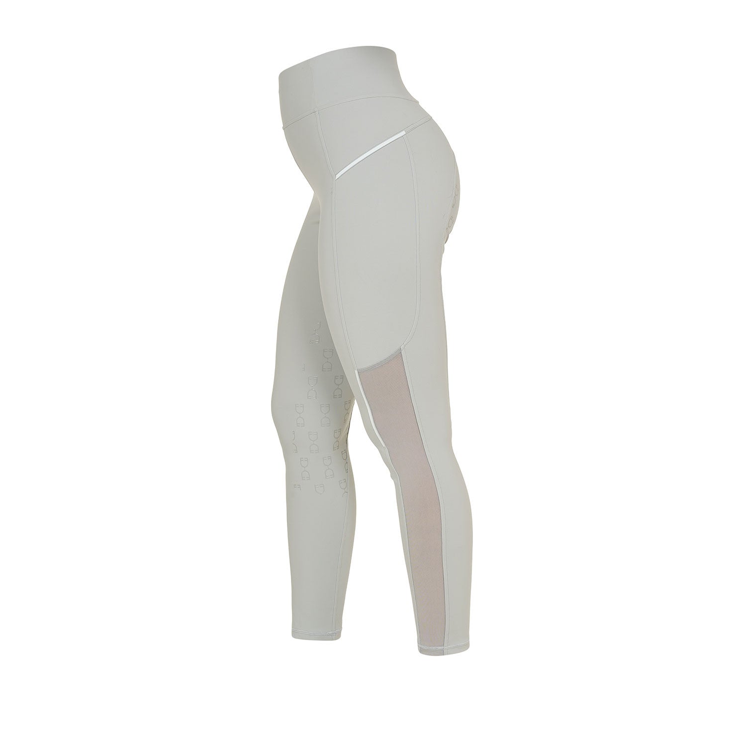 Women's slim fit leggings micro mesh inserts