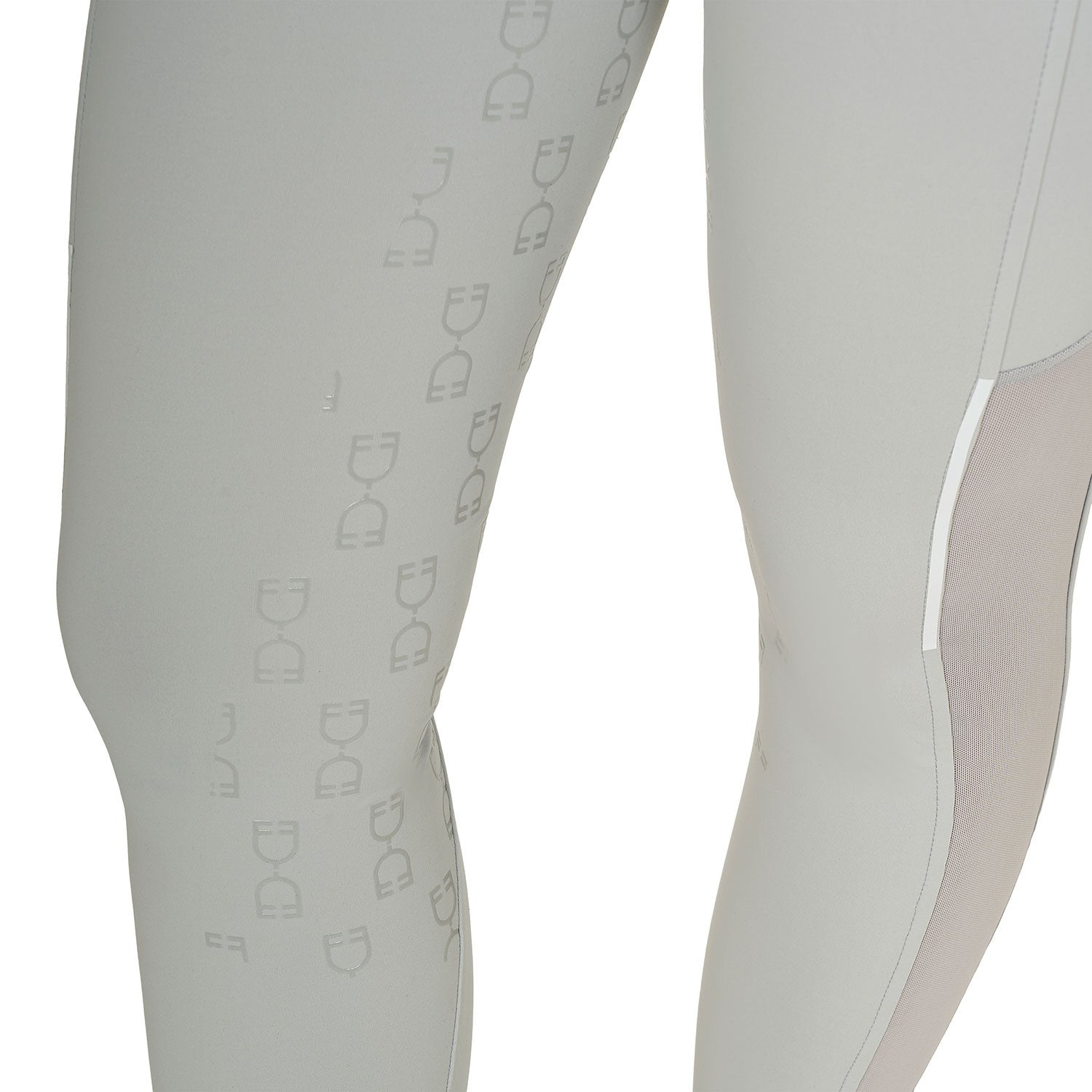 Women's slim fit leggings micro mesh inserts