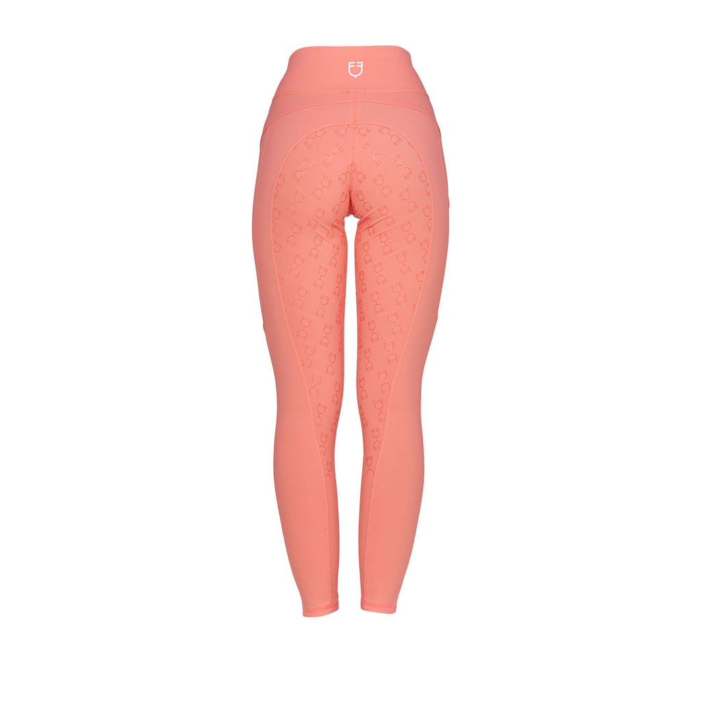 Women's slim fit leggings micro mesh inserts